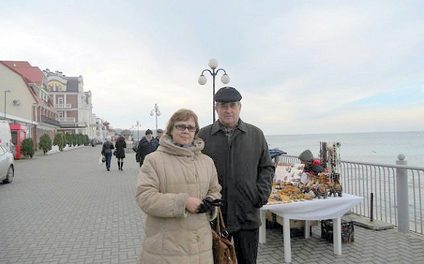 Ольга и Леонид Ксендзовы в Калининграде. Ноябрь 2012